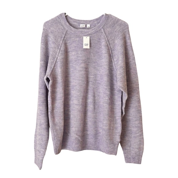 GAP Sweaters - GAP Waffle Stitched Crewneck Sweater in Amethyst Purple color NWT